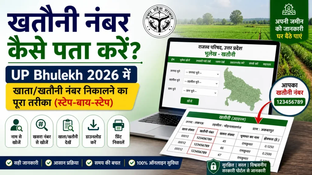 खतौनी नंबर कैसे पता करें?